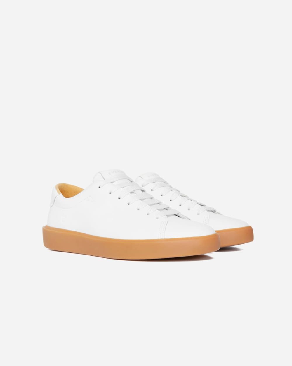 The ReLeather® Tennis Shoe  | White / Gum Sole