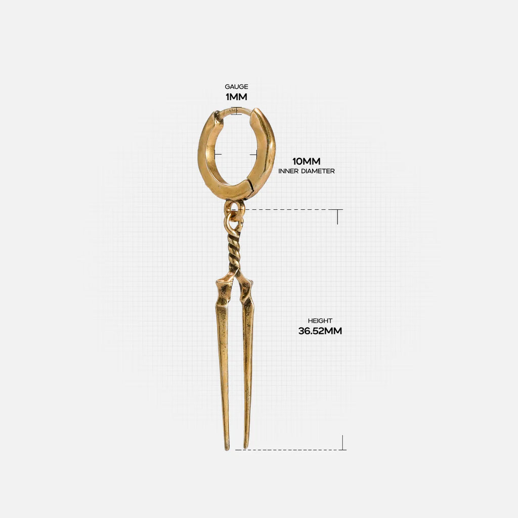 LONGINUS TWIN SPEAR EARRINGS