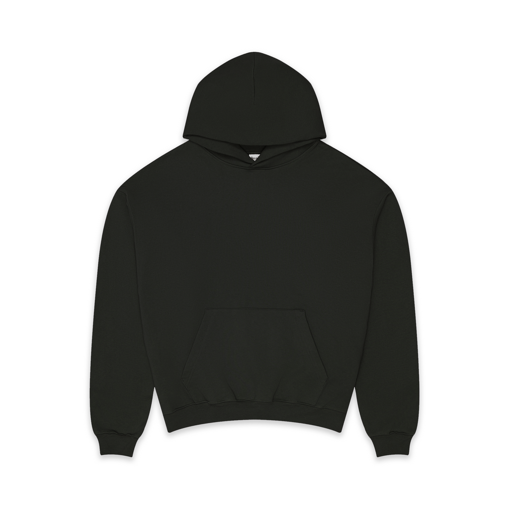 600 GSM 'Ash Black' Core Hoodie
